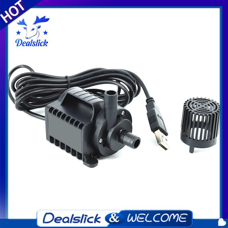 5V Submersible ปั๊มน้ํา 0-600L/H ปั๊มน้ําพุขนาดเล็ก 8 ระดับปรับ 0-7.2ft ยก USB ชาร์จสําหรับสระว่ายน้