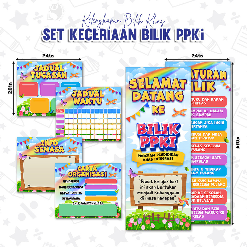 1 วันชุด PPKi ROOM FUN - INTEGRATED EDUCATION / 5in1 / 21TH CENTURY / THICK / PPKi ROOM DECORATION