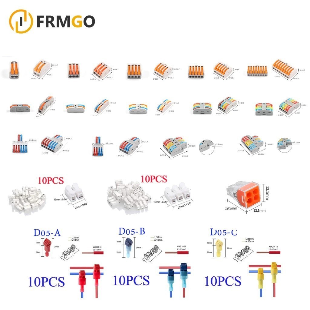 🔥 เตรียมจัดส่งจากประเทศไทย ✨ข้อต่อสายไฟขั้วเต๋าแผง ตัวแยกสายไฟตัวเชื่อมสายไฟแบบล็อค ข้อต่อสายไฟ ขั้วต่อสายไฟ - รูปที่ 7