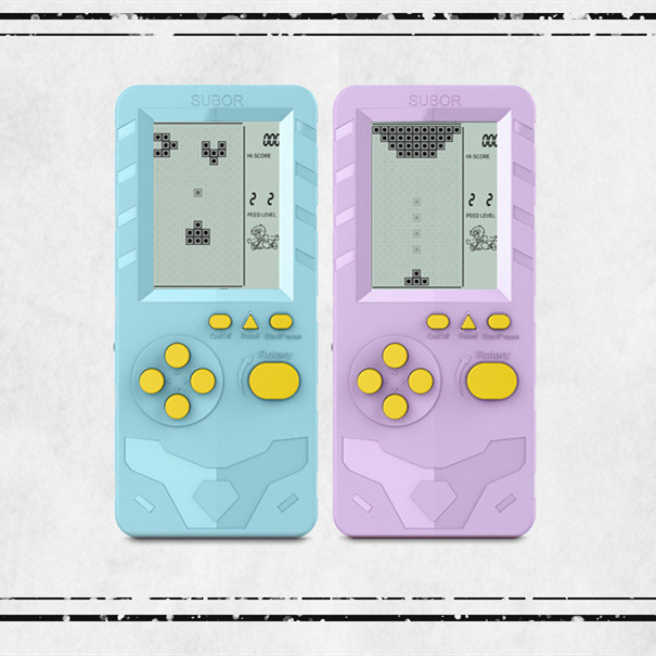 Xiaobawang S36 เกมคอนโซลมือถือ 14 ซม. Tetris Touring คอนโซลหน้าจอขนาดใหญ่การศึกษาสําหรับเด็ก