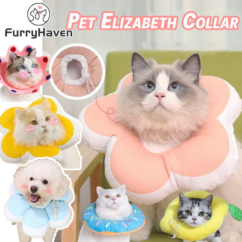 Pet Elizabeth Collar ปลอกคอสัตว์เลี้ยง คอล่าแมว collar แมว กันเลียแมว กันแมวเลีย คอลล่าสุนัข