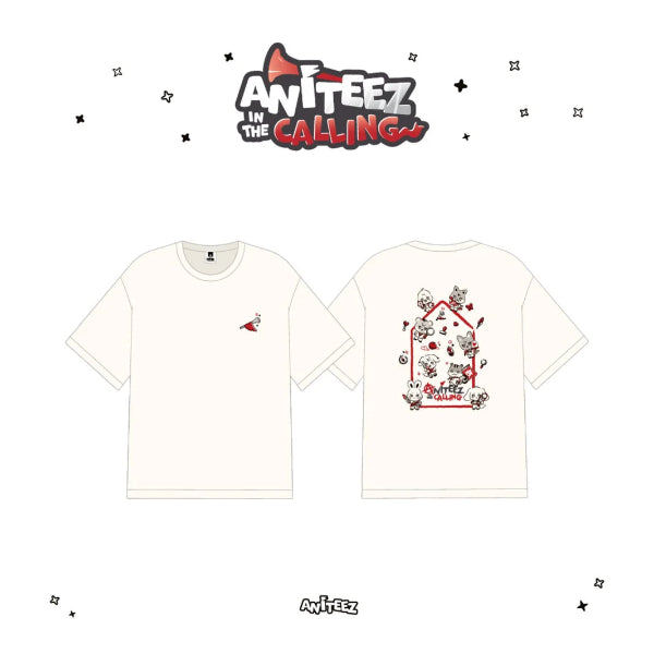 ATEEZ White T-Shirt | “ANITEEZ IN THE CALLING” Official MD เสื้อยืดสีขาวอย่างเป็นทางการ ATEEZ “ANITE