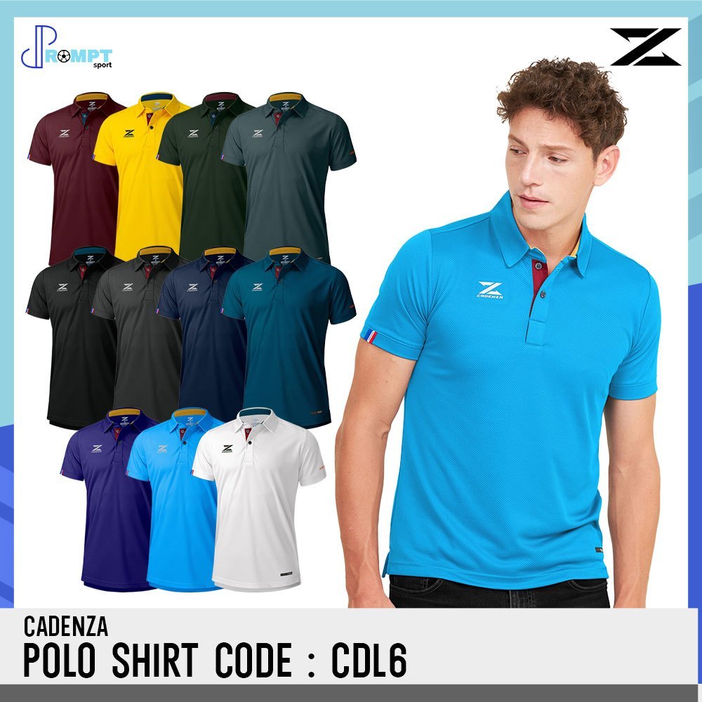 เสื้อโปโลแขนสั้น Cadenza Premium Polo รหัส CDL-6 (CDL-17) สำหรับทั้งชายและหญิง ของแท้ 100%