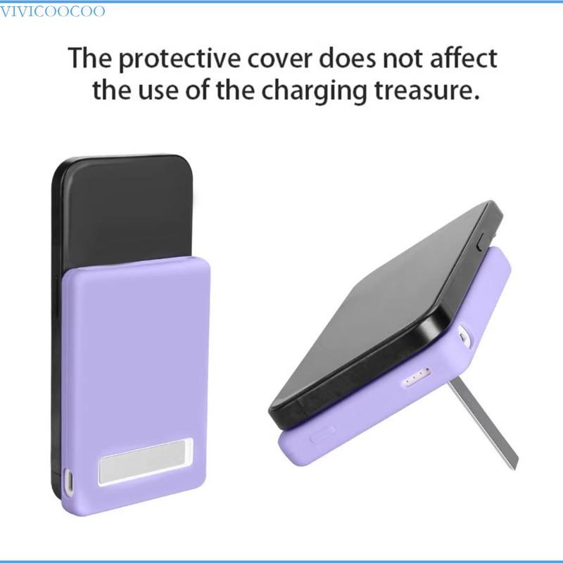 VIVI ยืดหยุ่นซิลิโคนกรณี Protector ฝาครอบป้องกันสําหรับ Power Banks P0016 Scratchproof กรณี