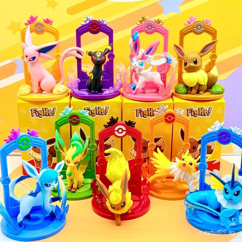 Lets Go Eevee Mystery Box Figure Pokémon Pokémonครบชุดตุ๊กตาตกแต่งของขวัญวันเกิด PXMN GDTJ