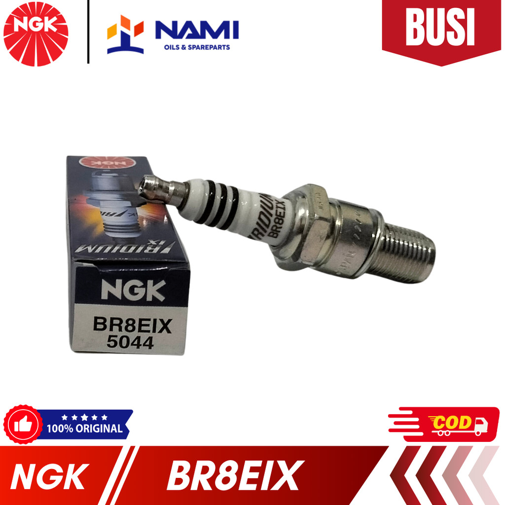 *NGK BR8EIX / BR 8 EIX (IRIDIUM) * หัวเทียนมอเตอร์ไซค์ - เดิม