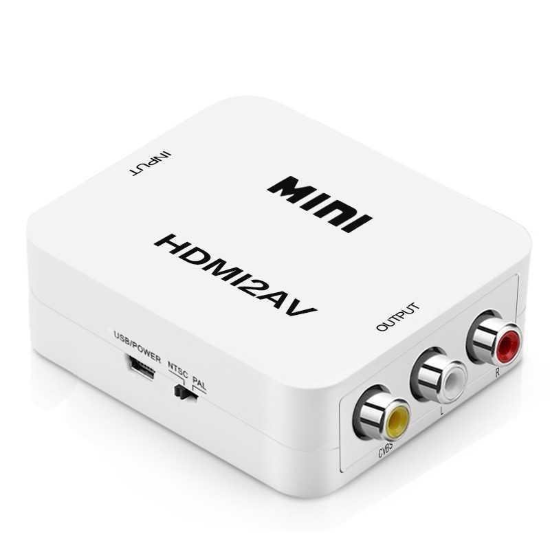 Hdmi hdmi เป็น av Audio Video Converter hdmi เป็น av กล่องสีขาวขนาดเล็ก mini mini HDMI2AV S3Z7