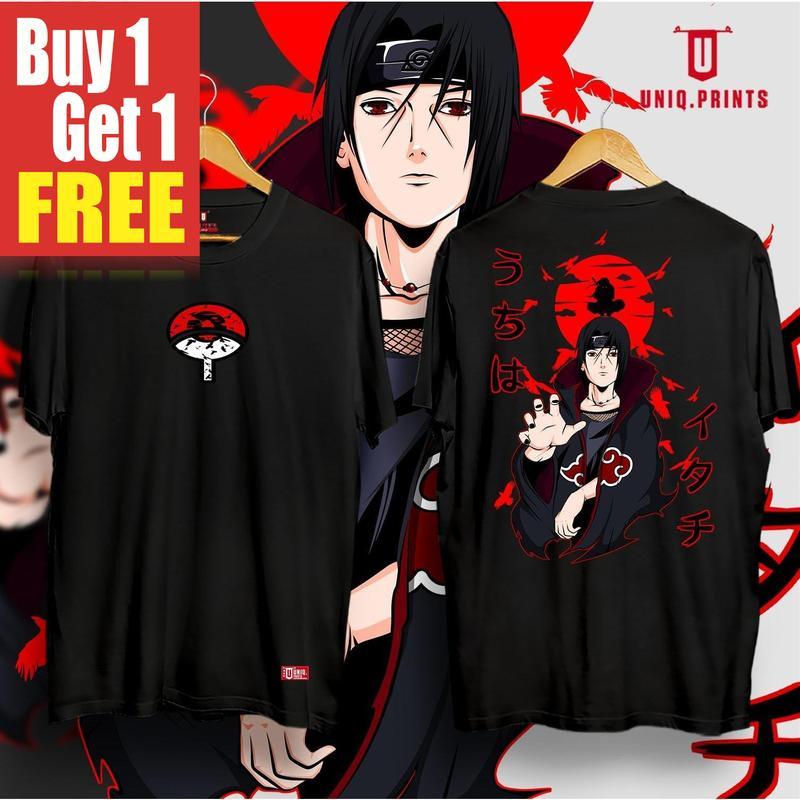 [BUY 1 TAKE 1]เสื้อยืดสำหรับผู้ชาย NARUTO ITACHI V2 เสื้อยืดลายผู้ชาย ลายผ้า Unisex Cotton เสื้อยืดว