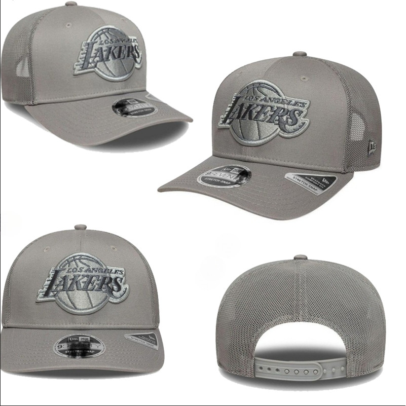 New Era Tonal 9Seventy Stretch Snap Los Angeles Lakers Grey Cap Mesh Breathable