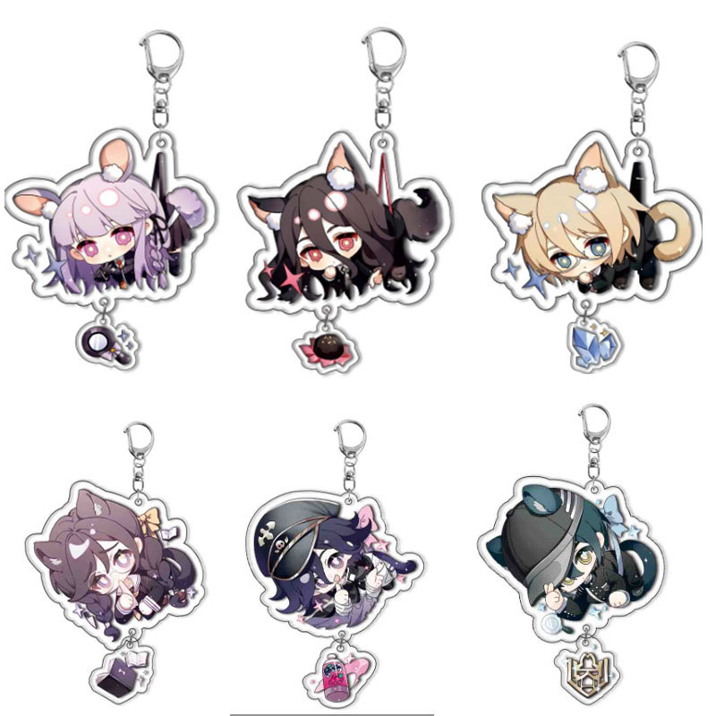 เกม Danganronpa V3: ฆ่า Harmony พวงกุญแจ Nagito Komaeda Hinata Hajime จี้ Key Chain คอสเพลย์อุปกรณ์เ
