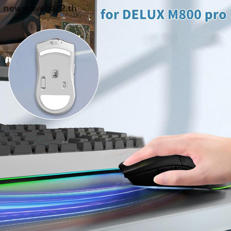 # waveba # สติ๊กเกอร์เท้าเมาส์สําหรับ DELUX M800 Pro Gaming Mouse แผ่นกันลื่น E-Sport Gamer Accessor