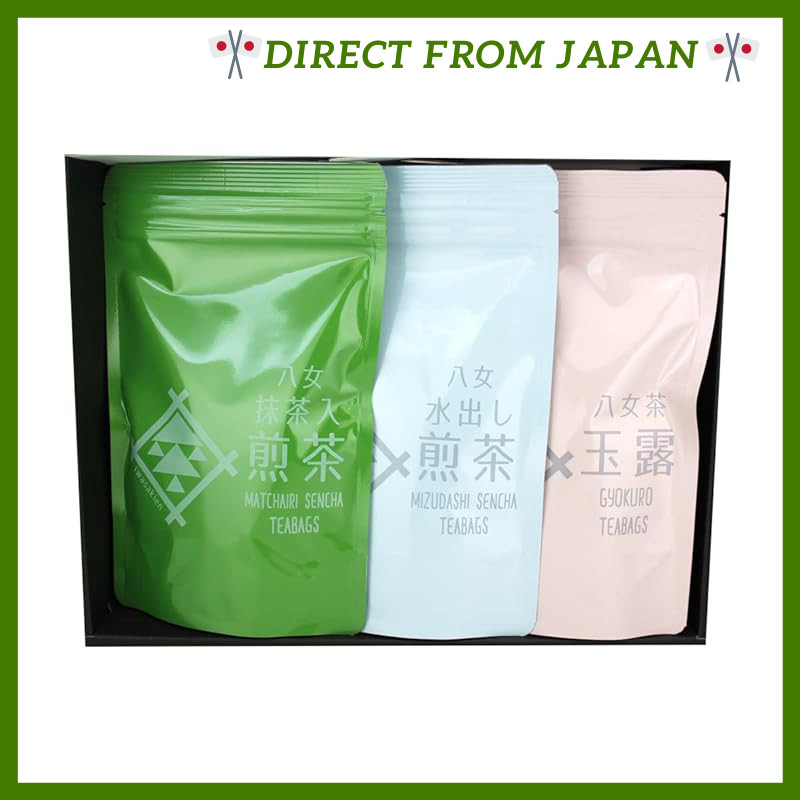 Premium Yame Green Tea Tea Bags - 5g x 18 Pack (Set of 3) - 100% Authentic Yame Gyokuro - Iwasaki Te