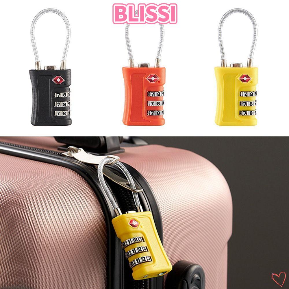 ความสุข‌I TSA Customs Code Lock เครื่องมือรักษาความปลอดภัยแบบพกพา Travel 3 หลักรหัสล็อค