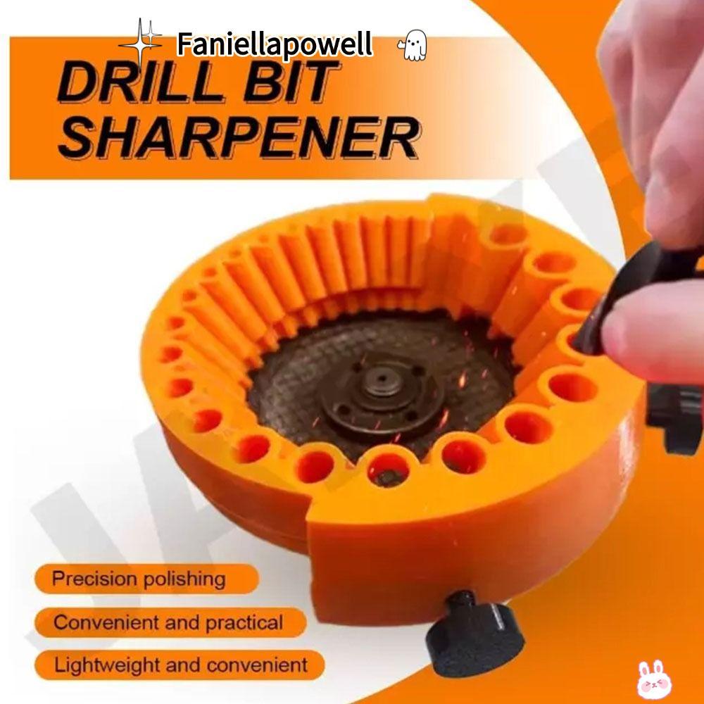 FANIELLAPOWELL เครื่องบดมุมเจาะบิตผู้ถือ,เจาะบิตบด Artifact แบบพกพาเจาะ Bit Sharpener,บดเครื่องมือเสริม Multi-เฉพาะเจาะ Bit Holder