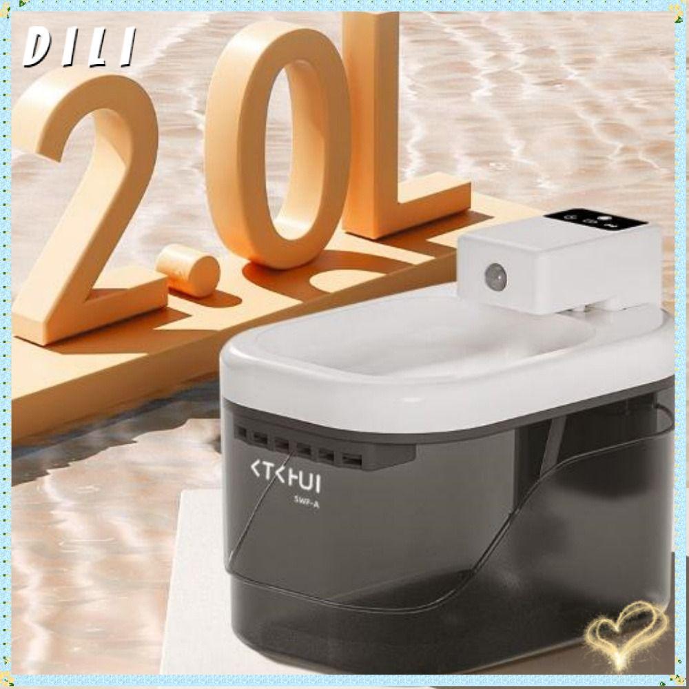 จัดส่งจากประเทศไทยDILI Cat ตัวกรองตู้น้ําอัตโนมัติ, 2500mA Ultra Quiet 2L น้ําพุแมว, อายุการใช้งานแบตเตอรี่ไร้สาย 4 สีน้ําไหลหมุนเวียน