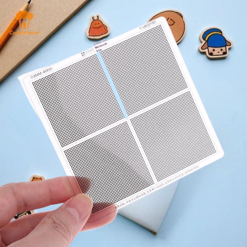 CKFR Hole Spacing 0.3/0.35/0.375/0.4/0.5/0.58/0.6/0.8/1.0 มม.Universal สีเขียวน้ํามันสุทธิ UV Solder