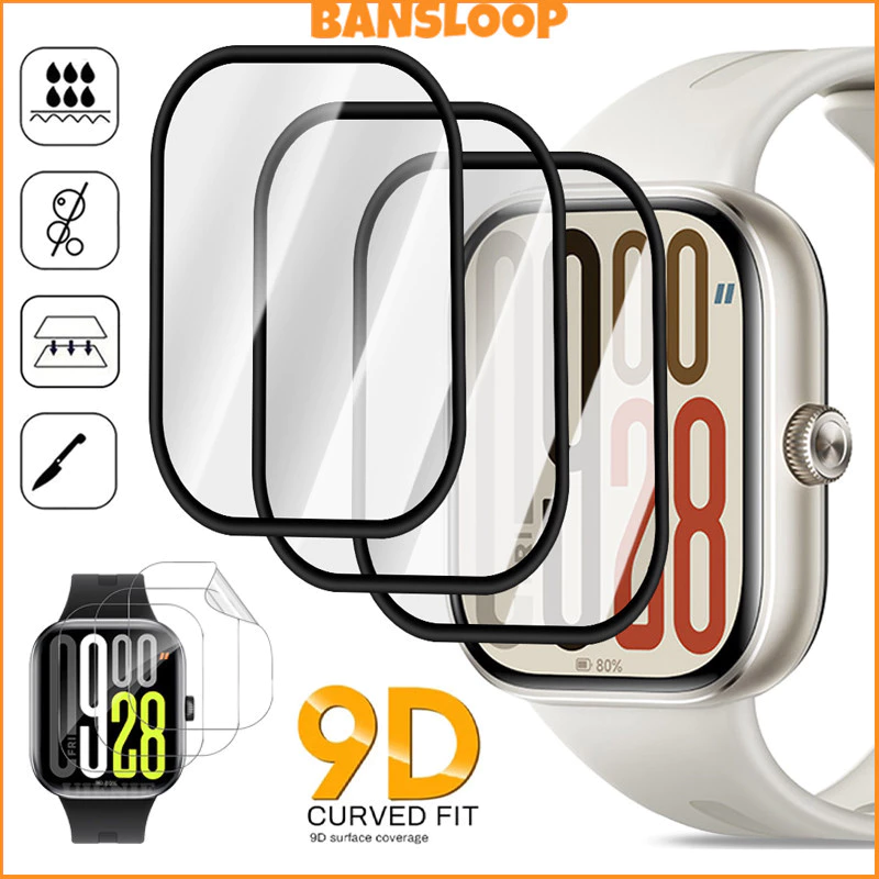 3D นิรภัยแก้ว / ฟิล์ม TPU อ่อน for Redmi Watch 5 อุปกรณ์ปกป้องหน้าจอเต็มรูปแบบ for Smartwatch Redmi Watch 5