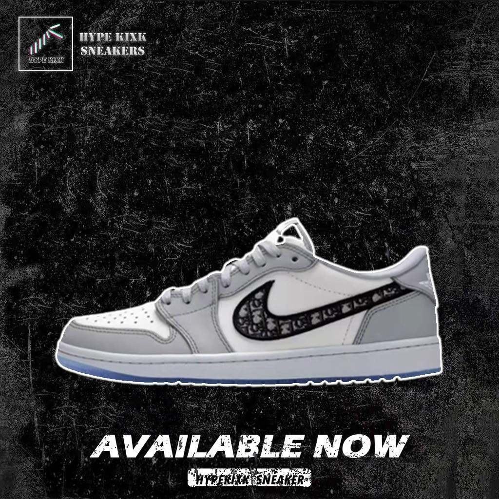 Nike Air Jordan 1 Vintage Low Dior cn8608 002 (คุณภาพดั้งเดิม 100%) รองเท้า AZ FF