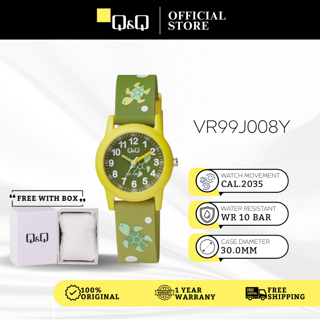 Q&Q Japan โดย Citizen Kids Resin Analogue Watch VR99J008Y