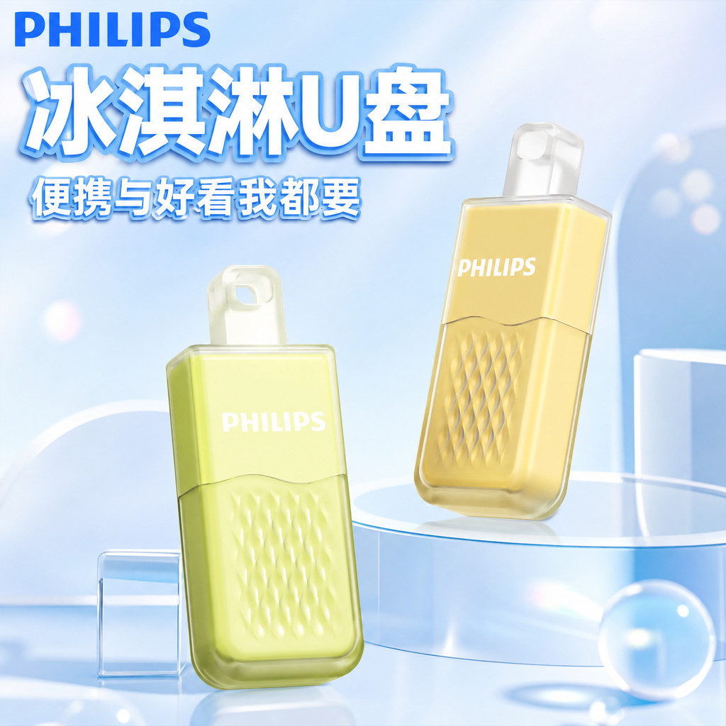 Philips Mini Cute U Disk Girl Student Teacher Office Universal Small Capacity 8g Storage Usback มูลค