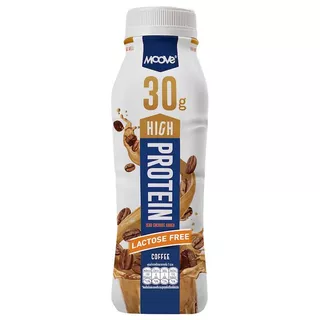 มูฟนมโปรตีนสูงแลคโตสฟรีรสกาแฟ 310มล. Moove High Protein Milk Coffee 310ml. [หมายเลขบาร์โค้ด 8854561003541 ]