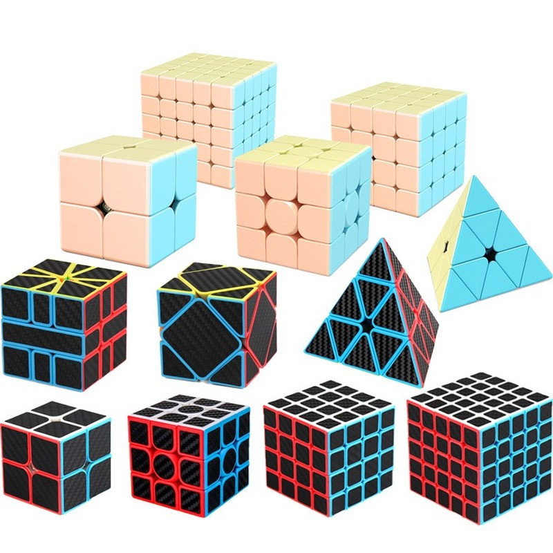 Moyu Meilong 3x3x3 4x4x4 Professional Magic Cube Carbon Fibe