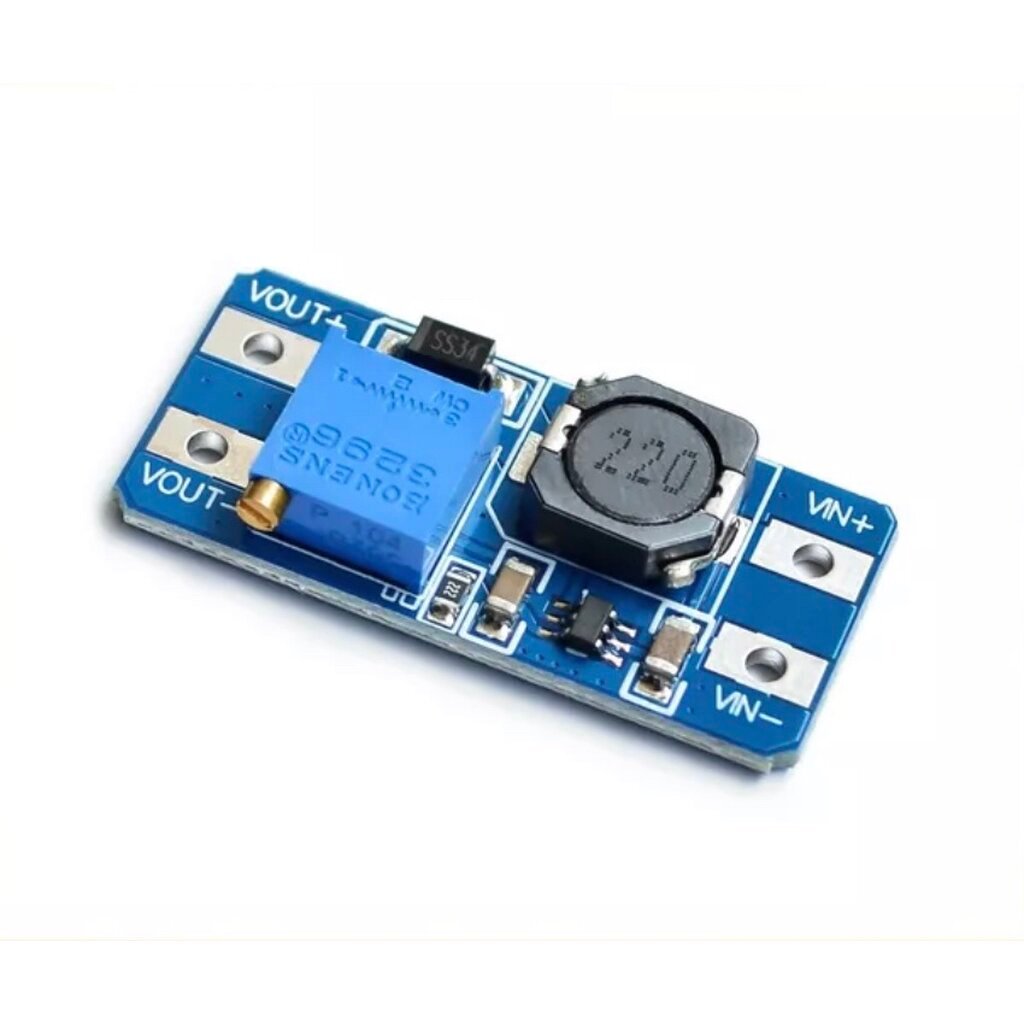 MT3608 โมดูลแปลงแรงดันไฟฟ้ากระแสตรงประเภท Step-Up (Boost Converter) หรือวงจรเพิ่มแรงดันขึ้น MT3608