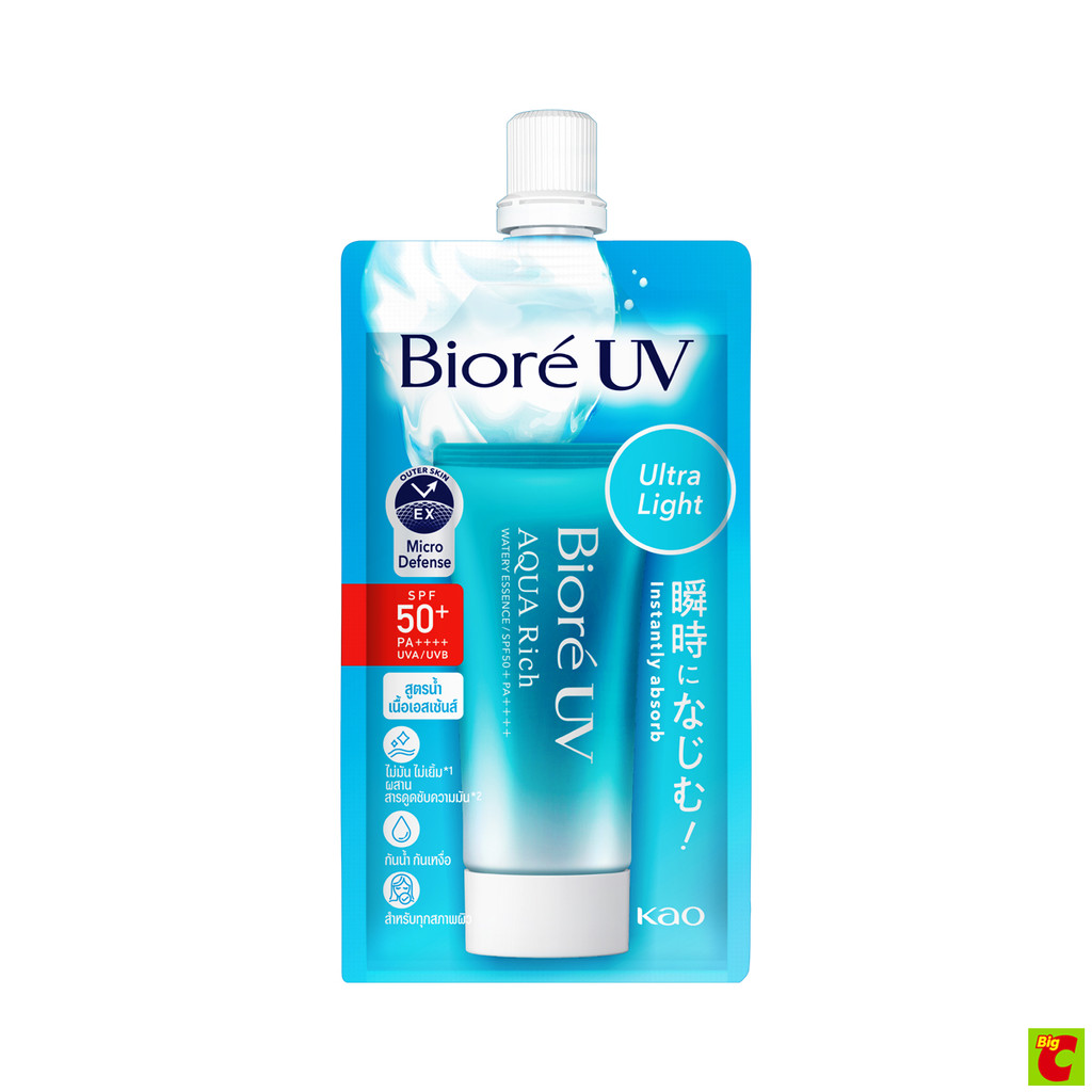 บิโอเร ยูวี อะควา ริช วอเตอร์รี เอสเซ้นส์ ซันสกรีน SPF50+ PA++++ 5.5 ก.