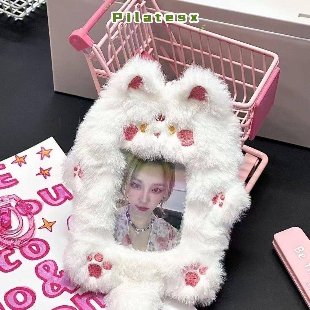 PILATESX Photocard , น่ารักหลายสไตล์ Plush Photocard , แฟชั่นหวานการ์ตูนนักเรียนผู้ถือบัตร