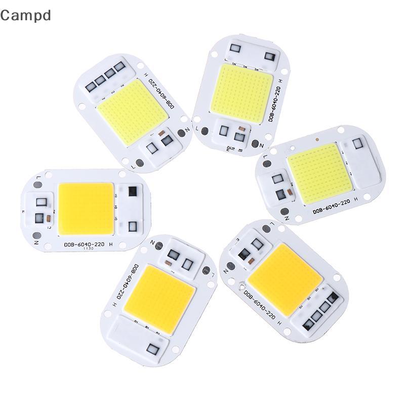 Campd ชิป LED 20W 30W 50W AC 220V สมาร์ท COB โคมไฟลูกปัด LED โคมไฟไม่มีไดร์เวอร์ DIY Lampada ชิปกลางแจ้ง light สปอตไลท์ฟลัดไลท์ (TH)