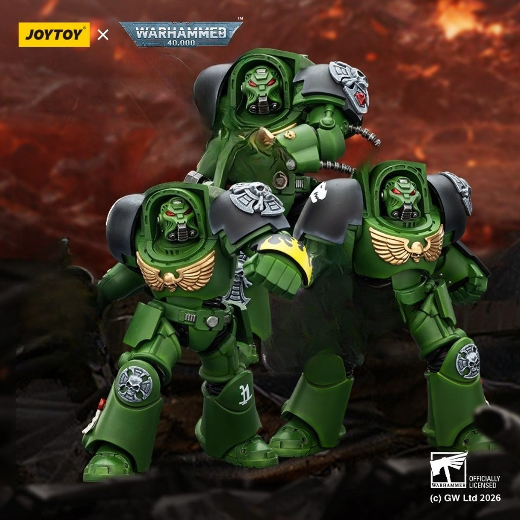 HIPLAY JOYTOY Warhammer 40K 1/18 Salamanders Terminator 1/2/3 JT03219/JT03226/JT03233 1/18 รูป