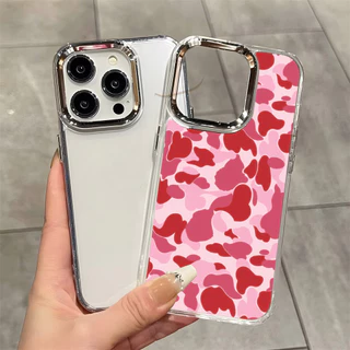 ลายเสือดาวแบบพรางตา เคสTPUใส OPPO A3 A3X A5 A6 Pro A60 A58 A78 A79 A5 A9 2020 A18 A16 A15 A54 A55 A53 A57 A77 A74 A7 A5s