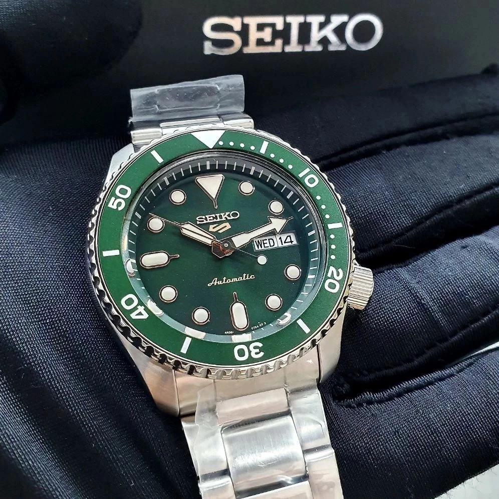 SEIKO 5 SRPD51K1/SRPD53K1 นาฬิกาควอทซ์ผู้ชายสายสแตนเลสธุรกิจสบายๆกีฬาอเนกประสงค์นาฬิกาผู้ชาย