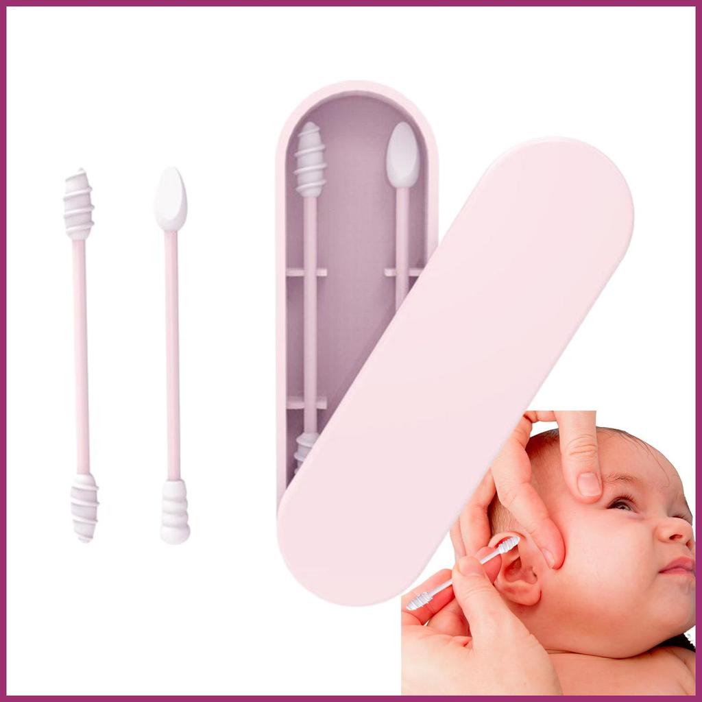 ซิลิโคนสําลีReusable Q-tipsสําหรับหูBPAปลอดภัยนุ่มพิเศษแต่งหน้ากําจัดเด็กความปลอดภัยเป็นมิตรกับสิ่งแ