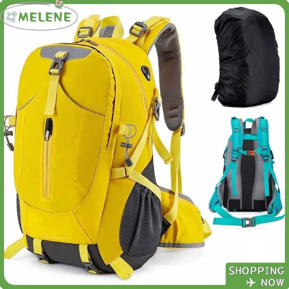MELENE Travel Rucksack, Nylon Large Capacity Hiking Camping Backpack, 40L Sport Schoolbag Climbing