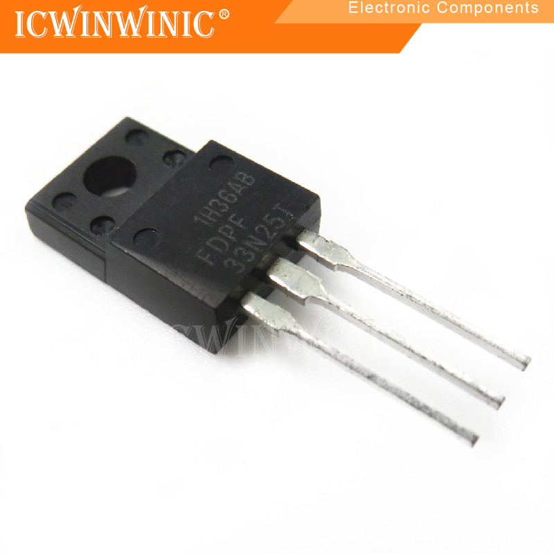 5 ชิ้น FDPF33N25T FDPF33N25 TO-220F ส่วนประกอบอิเล็กทรอนิกส์