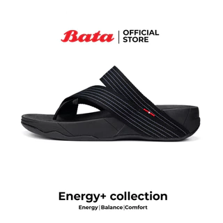 Bata บาจา Energy+ รองเท้าแตะหูหนีบ แฟชั่น ดีไซน์เท่ห์ สำหรับผู้ชาย รุ่น Energy + สีน้ำเงิน รหัส 8719414 สีดำ 8716414