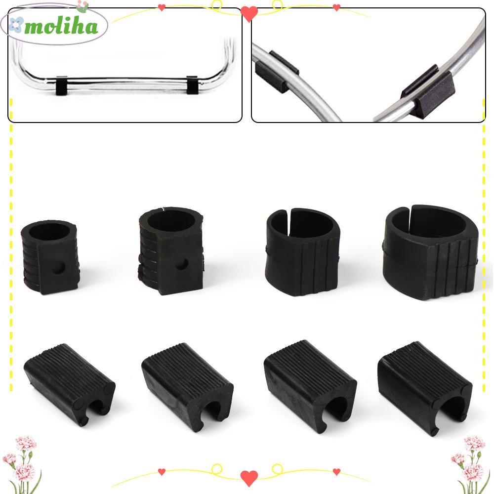 MOLIHA 10 ชิ้น Tube Caps Anti-front Tilt ที่มีประโยชน์ Glides Non-slip Damper สตูล
