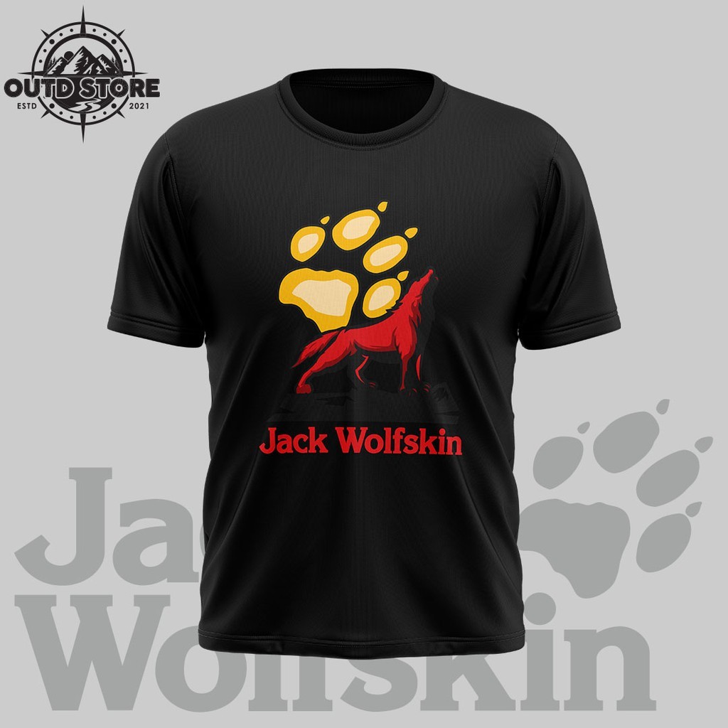011 Vb Jack Wolfskin T-shirt Baju Jack Wolfskin (เสื้อยืดไมโครไฟเบอร์) เสื้อยืดกลางแจ้ง เสื้อยืดเดิน