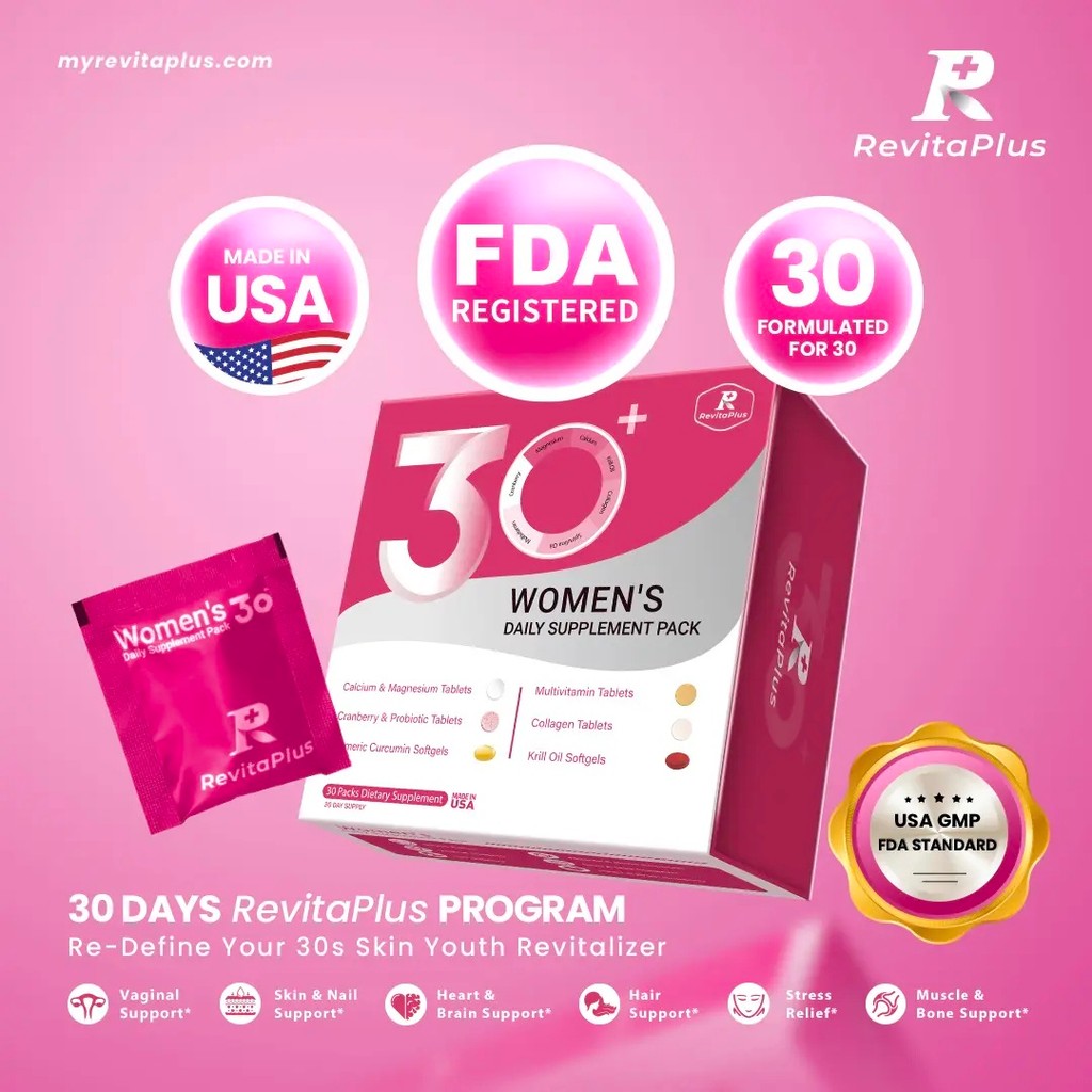 RevitaPlusWomensDaily|วิตามินรวม,คาลซี่,แมกนี,แครนเบอร์รี่,โปรไบโอติก,เทอร์เมอร์ิก,คอลลาเจน,คาร่า|,ผ