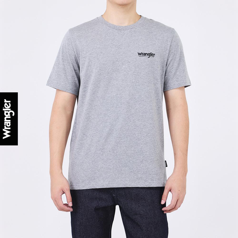 WRANGLER เสื้อยืดแขนสั้นผู้ชาย รุ่น WR S326MTSSF32 สีดำ