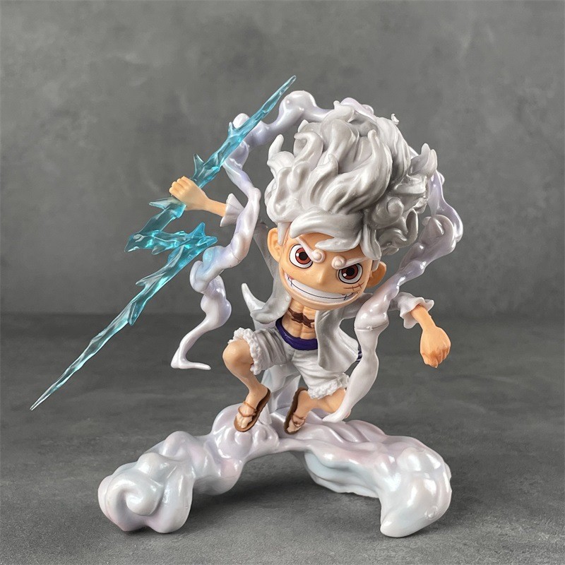 ขายร้อน One Piece SD Nika Luffy Fifth Gear Luffy ผลไม้ Awakening ชุดตกแต่งรูปปั้นอะนิเมะรูป