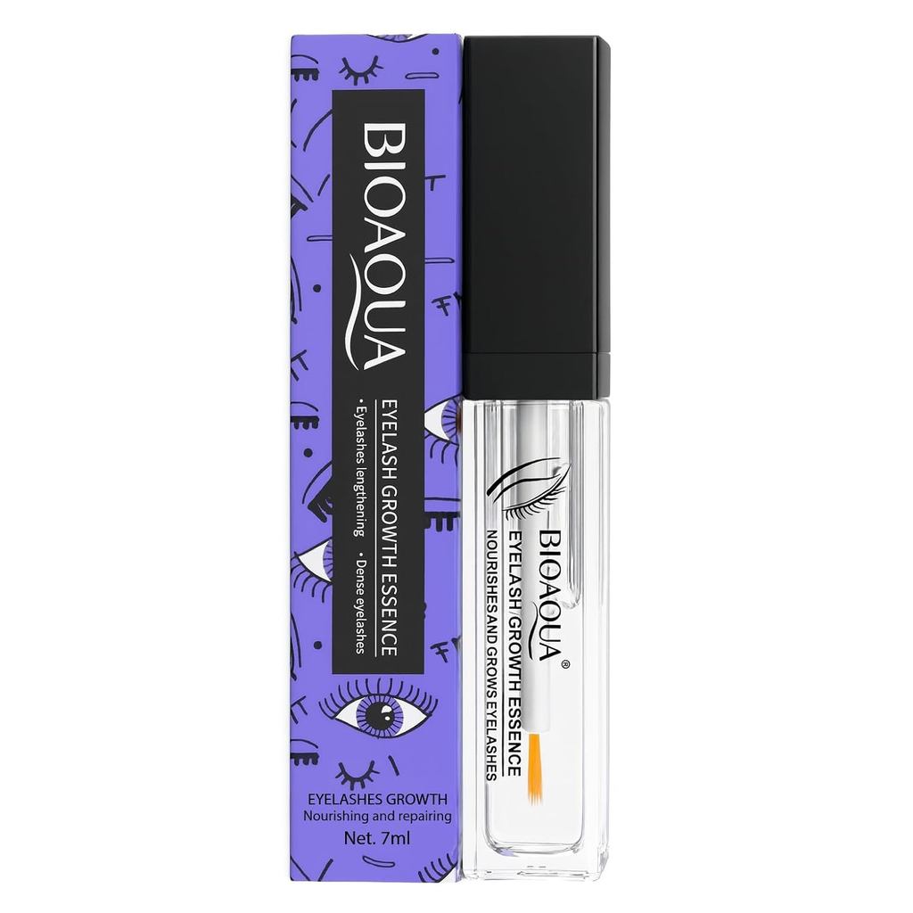 BIOAQUA Eyebrow Growth Serum Eyelashes Hairline Beard ยาว Liquid Soft แปรงความหนา Nourishing Elastic