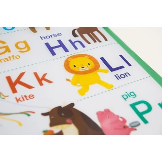 MISBOOK โปสเตอร์พลาสติก The English Alphabet (ใช้กับ Talking Pen)