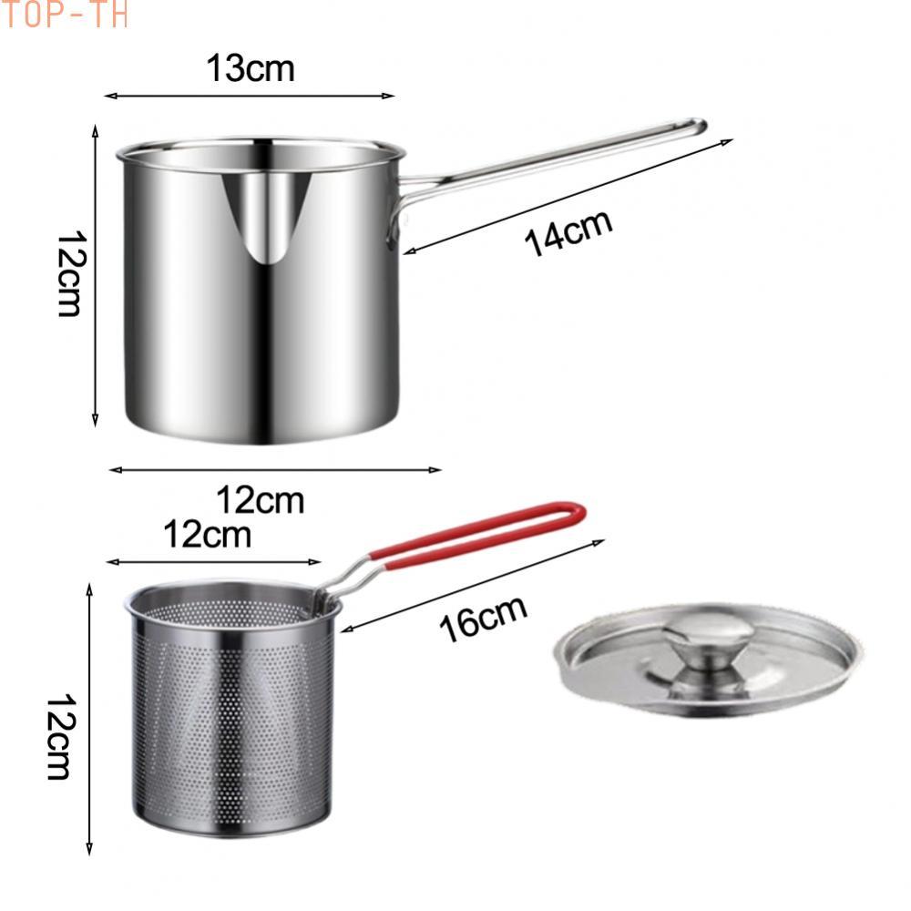 Deep Frying Pot Easy Lift Basket Multipurpose Cooking Frying Basket Included