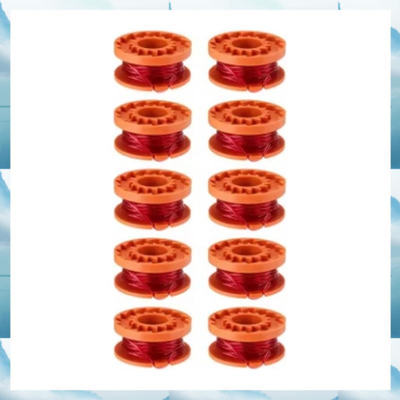 [DEF] 10PCS Trimmer Spool Line สําหรับอุปกรณ์เสริมเครื่องตัดหญ้า Spool Trimmer Spool ตัดเชือกและ WA0