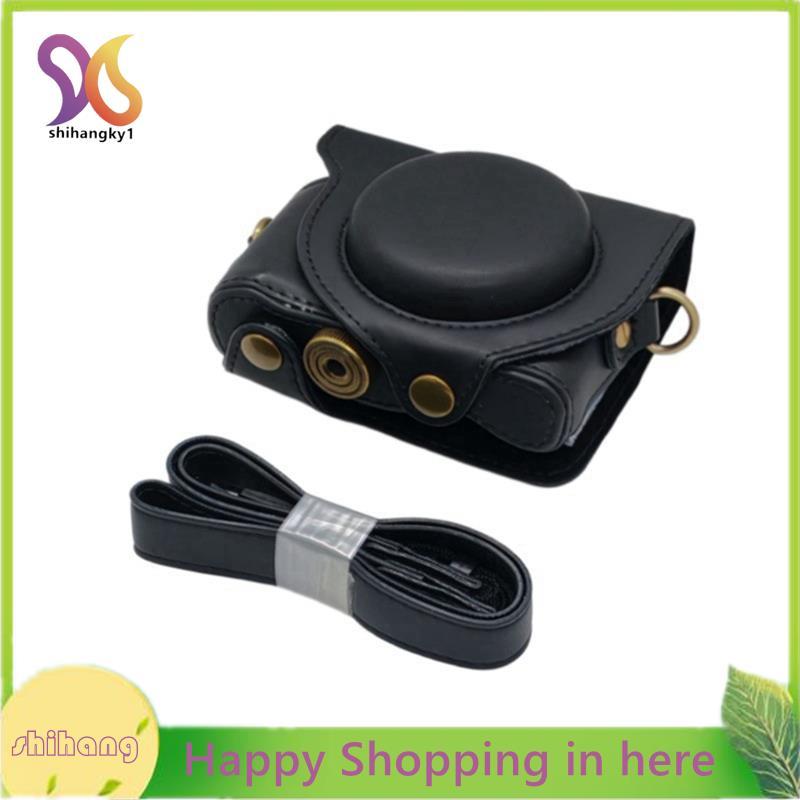 HX50 ฝาครอบ Retro PU กระเป๋ากล้องหนัง DSC-HX50 HX50V HX60 HX30 เต็มรูปแบบป้องกัน A