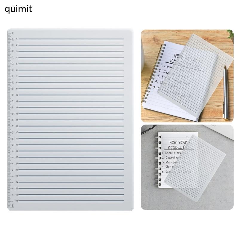 QUIM Straight Line Stencil Spacing Line Writing Guide Templates Drawing Stencil Templates College Pa