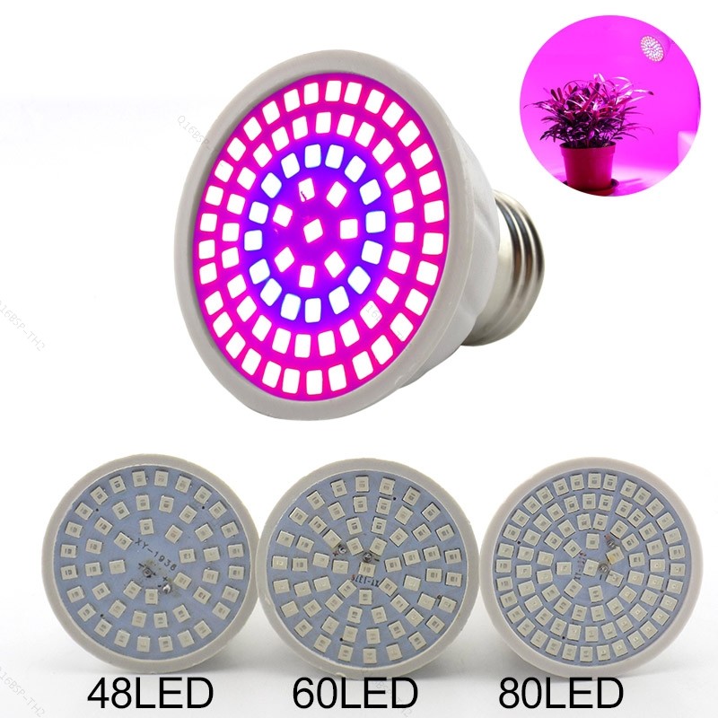 220V LED Grow Light Plant Phyto โคมไฟหลอดไฟ E27 Phytolamp Hydroponic เต็นท์ดอกไม้ในร่ม TH16B2