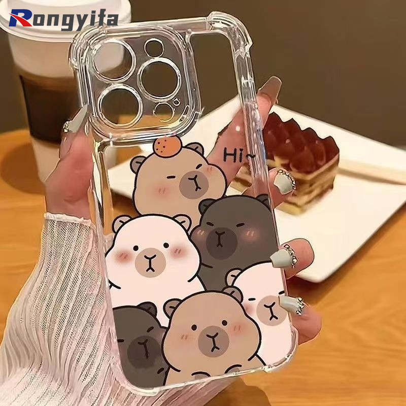 น่ารัก Capybara Clear เคสโทรศัพท์สําหรับ Honor X5C X5D Plus X70i X60 GT X10 Max GT Pro Win Turbo RT 